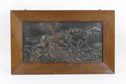 Cast Bronze Setter Wall-Hanging Plaque