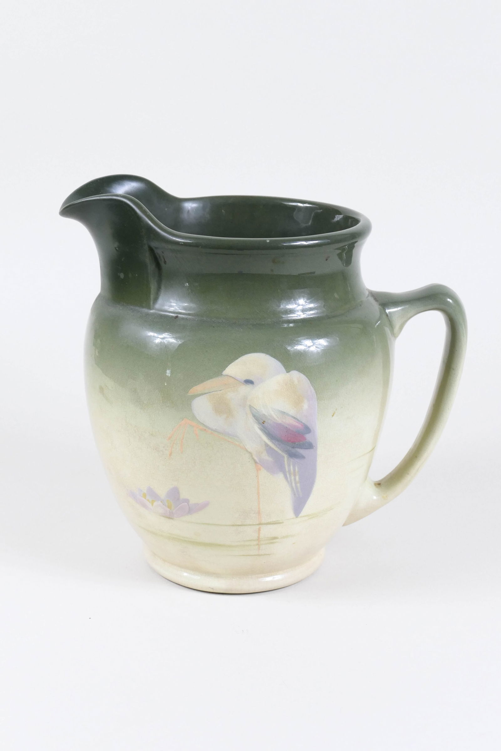 Handpainted 1920s Owens Pottery Pitcher (1 of 7)