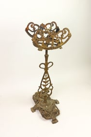 Brass-Tone Fishbowl Stand