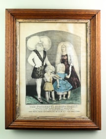 "The Wonderful Albino Family" Print by Currier & Ives