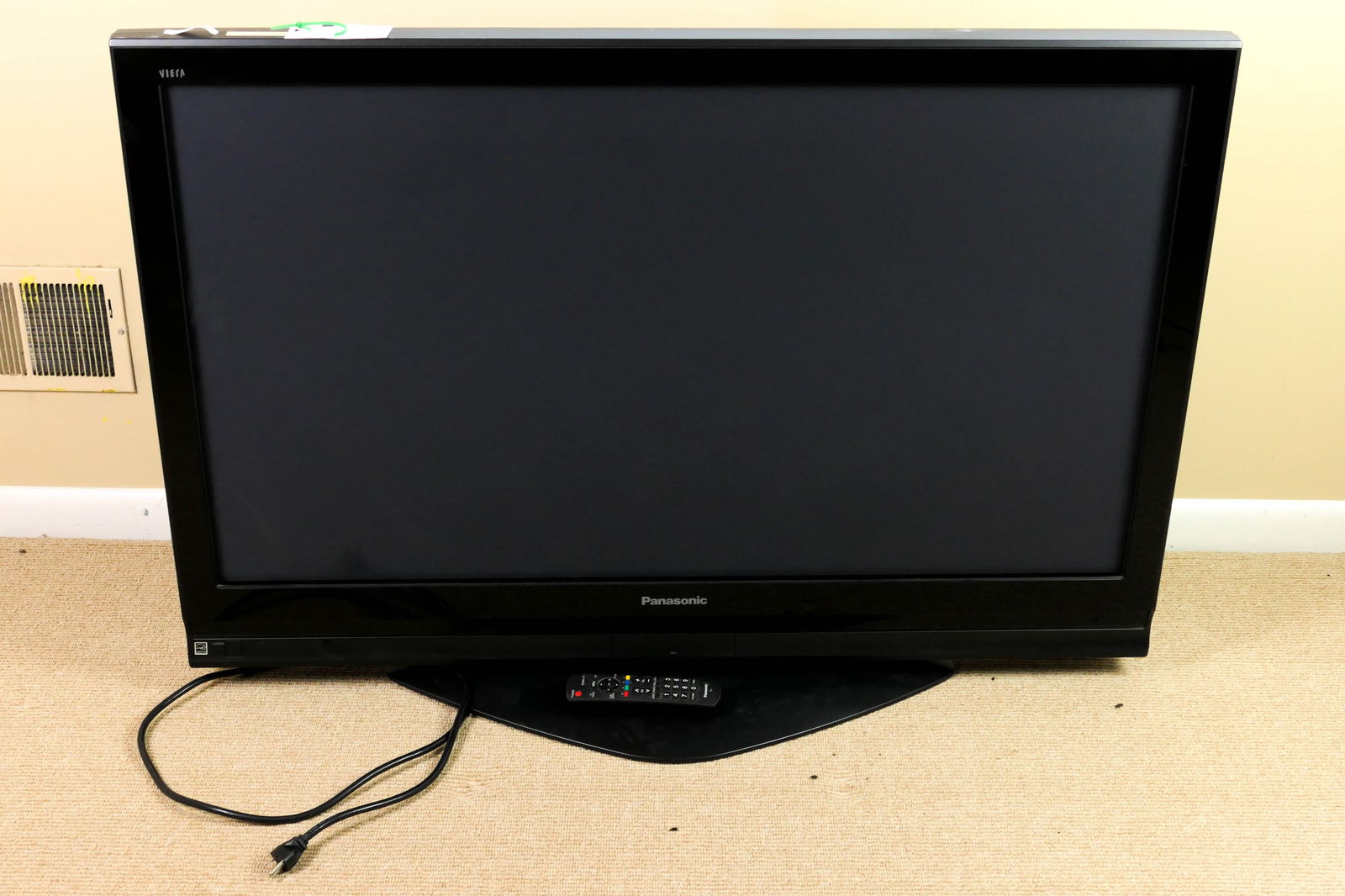 Panasonic Flatscreen Television: Panasonic flatscreen television, Model #TH-50PX75U. Powers on. Size: 50" screen diagonal Location: Front Bedroom