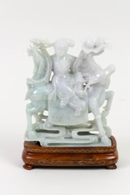 Hand-Carved Jade Statuette