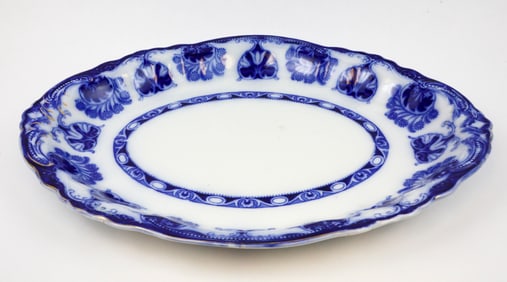 W.H. Grindley Flow Blue Serving Platter