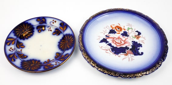 Flow Blue Plate Set of Two