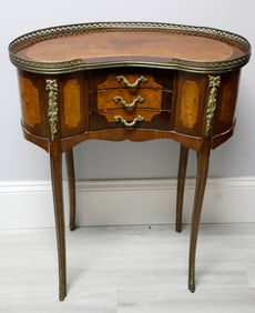 French Louis XV Style Kidney-Shaped Side Table