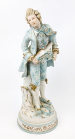 Heavy Bisque Statuary of a Gentleman