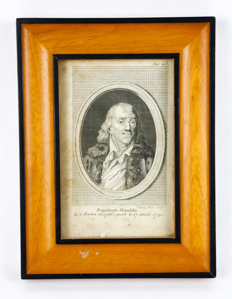 Engraving of Benjamin Franklin (1 of 4)