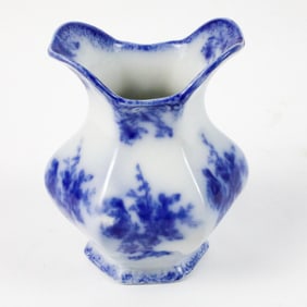 Antique W. H. Grindley Flow Blue Vanity Vase