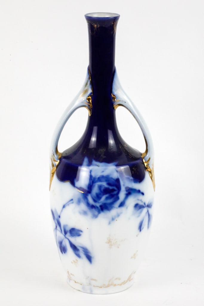Flow Blue Double Handled Vase (1 of 8)