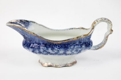 Flow Blue Wood & Son Gravy Boat