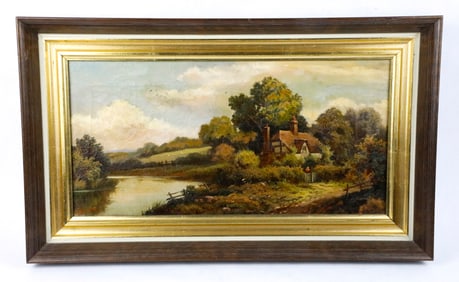 Antique Oil on Canvas by Robert Robin Fenson
