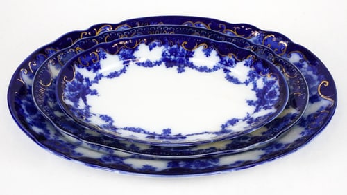 Set of Three Eber Serving Platters by Ridgeways