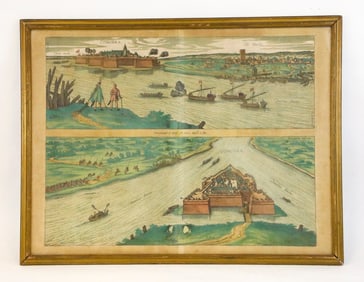 Hand Colored Engraving from Braun & Hogenberg’s Civitates Orbis Terrarum C. 1575-1610