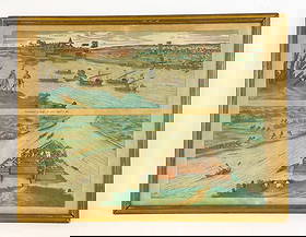 Hand Colored Engraving from Braun & Hogenberg’s Civitates Orbis Terrarum C. 1575-1610: Hand Colored Engraving from Braun & Hogenberg’s Civitates Orbis Terrarum, Cologne, C. 1575-1610. Drawn and engraved by Frans Hogenberg and published by Georg Braun, this view comes from the celebrat