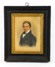 Framed Portrait of Man in Formal Attire