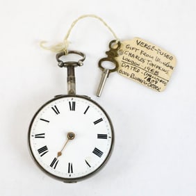 Sterling Silver Key Wind Pocket Watch by John Howe, Alresford, #383