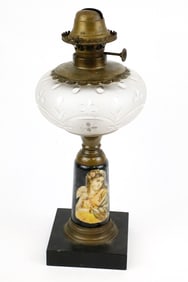 Victorian Marble Oil Lamp