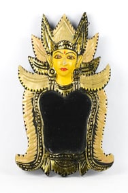 Hand Carved Sun Deity Mirror