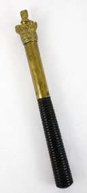 Victorian Brass and Wood Police Tipstaff