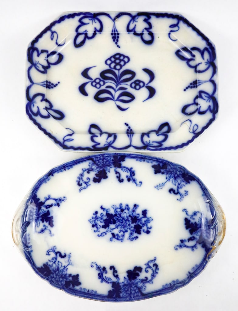 Flow Blue Ironstone Serving Ware (1 of 7)