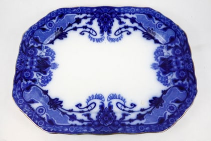 Burgess and Leigh Flow Blue Platter