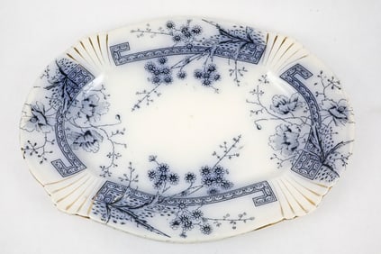 Flow Blue Platter by C.H. and H.