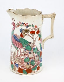 Porcelain Asian Motif Pitcher