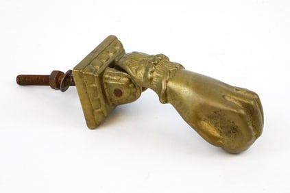 Brass Hand and Ball Door Knocker