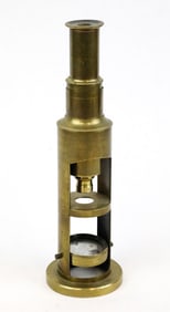 Antique Brass Portable Field Microscope