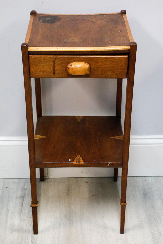 Edwardian Style Walnut Double Tier Table (1 of 10)