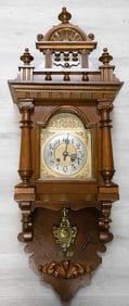 Walnut Case Vienna Hanging Wall Clock