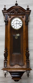 Mahogany Case Vienna Hanging Wall Clock