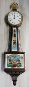 Aaron Willard Hull Banjo Clock