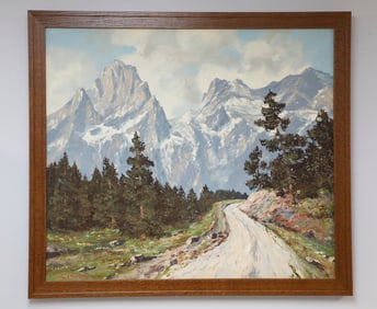 Oil on Canvas Landscape by Maximilian Strasky (Austrian 1895-1973)