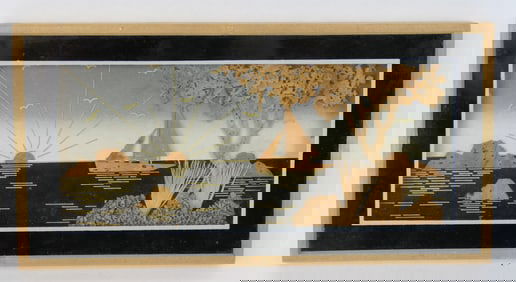 Chinese Cork Carving Diorama