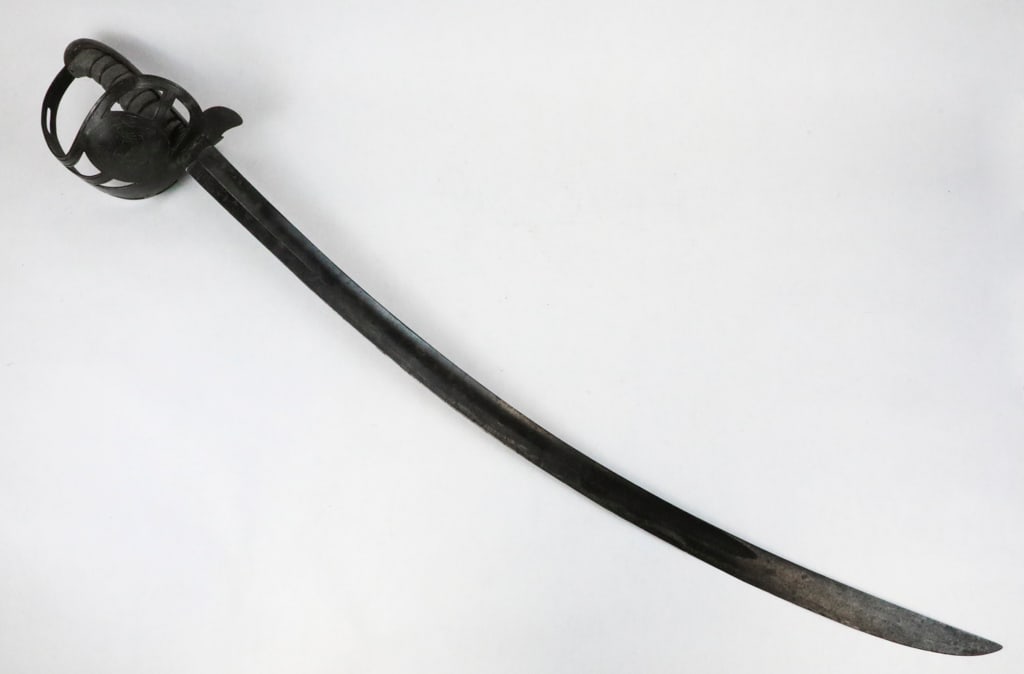 U.S. Militia Officers Sword Circa 1812-1820's: U.S. Militia officers sword circa 1812-1820's. Produced by Antoine Berger of Paris, France- who sold higher quality swords to the American market. This non regulation officer's sword has an iron guard