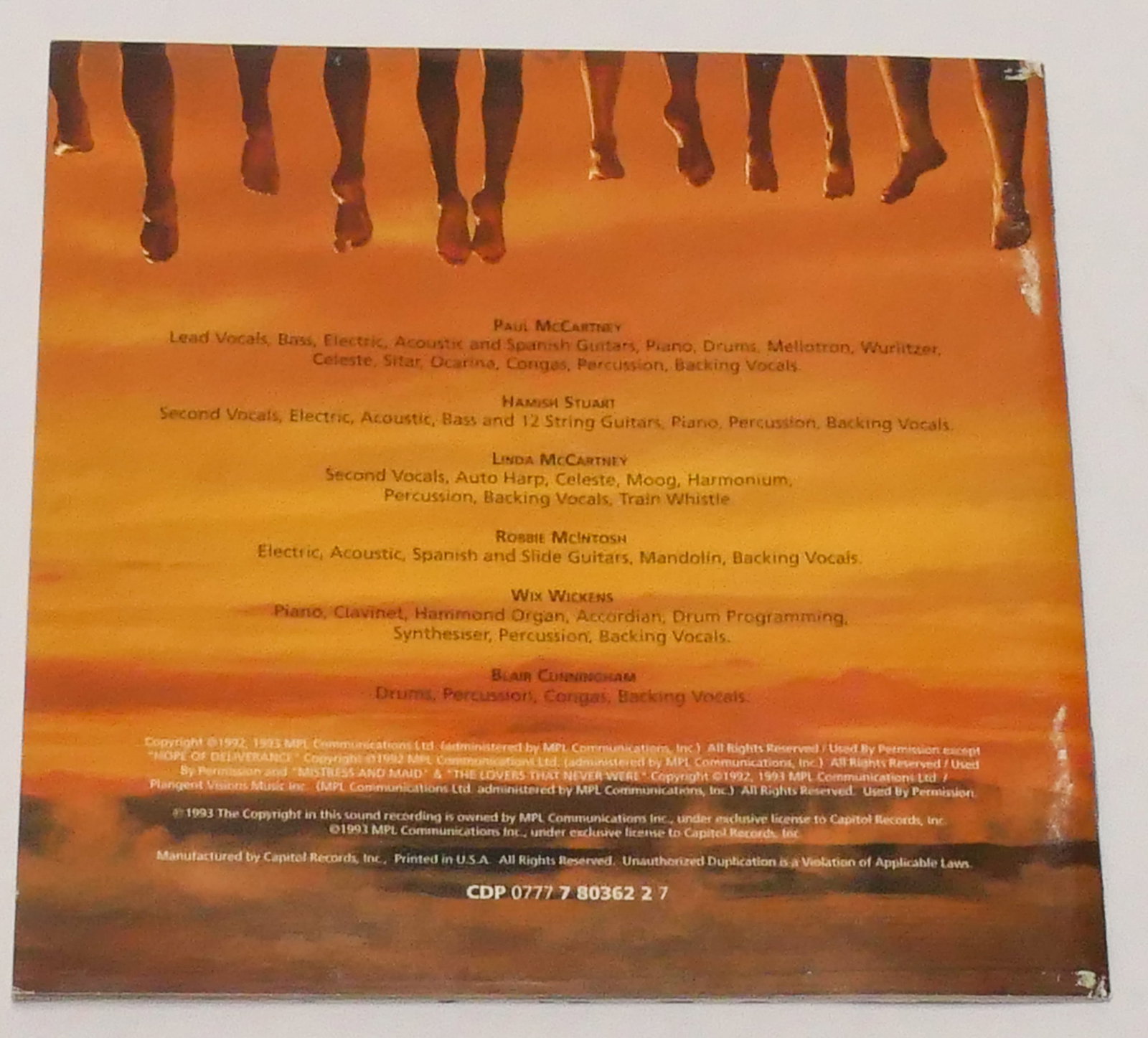 Two Signed Paul McCartney CD Inserts - 7