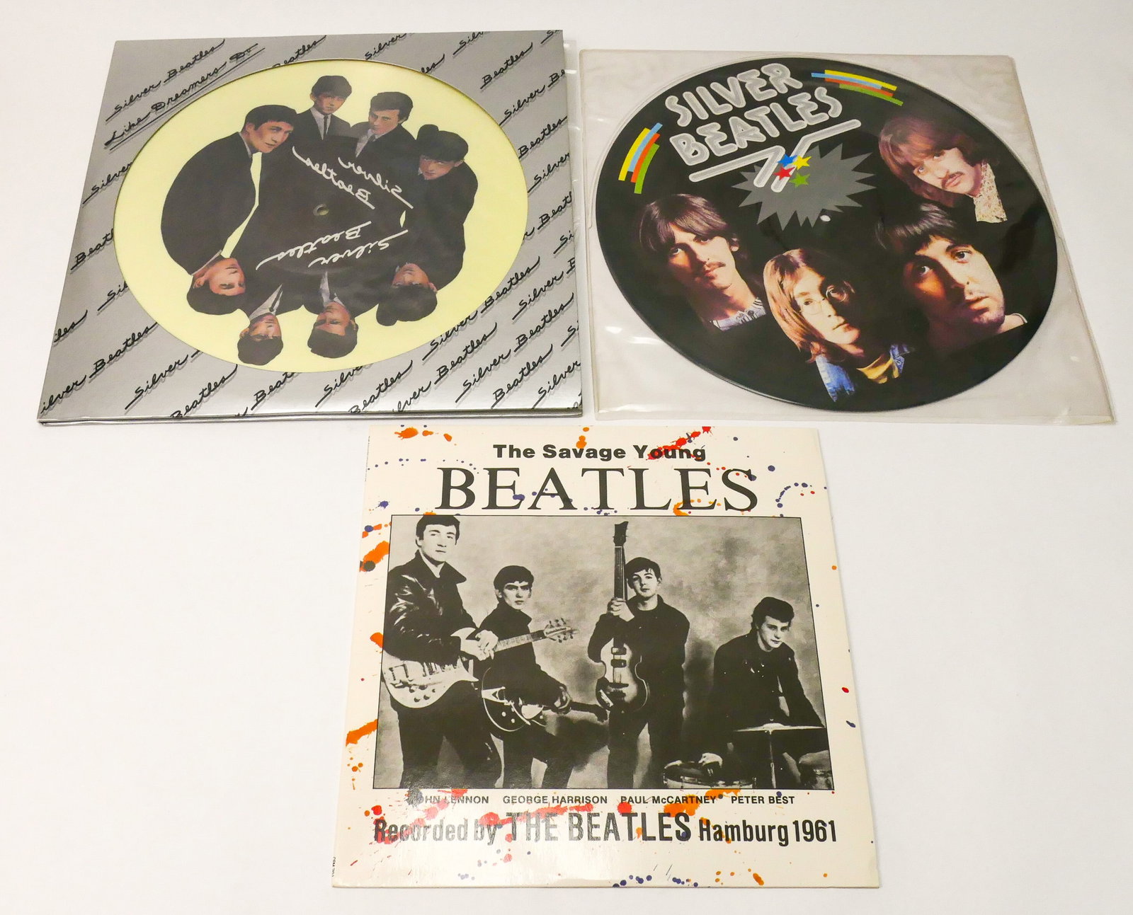 Two Silver Beatles Records (1 of 19)