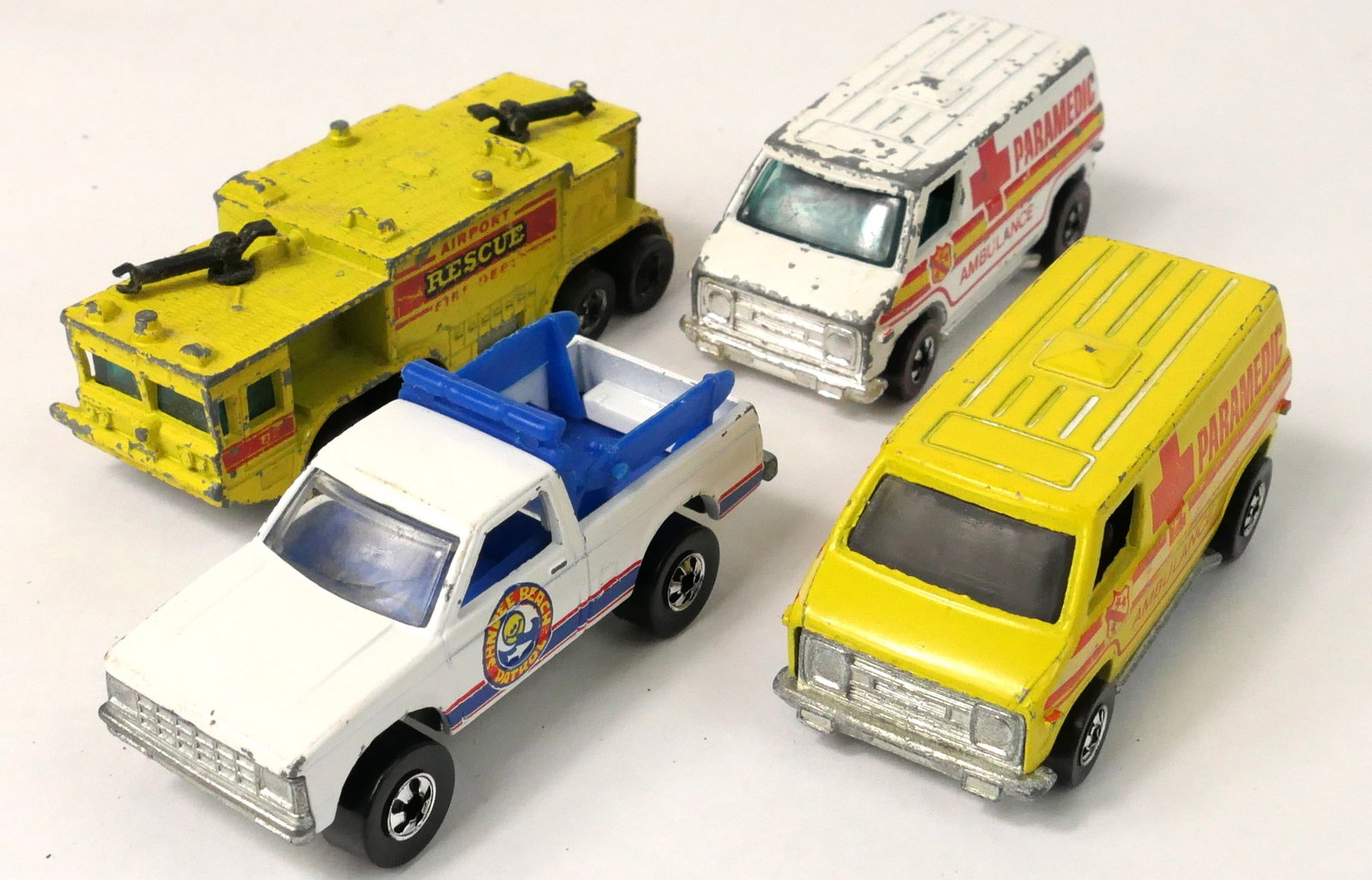 Four Vintage Hot Wheels Rescue Vehicles (1 of 9)