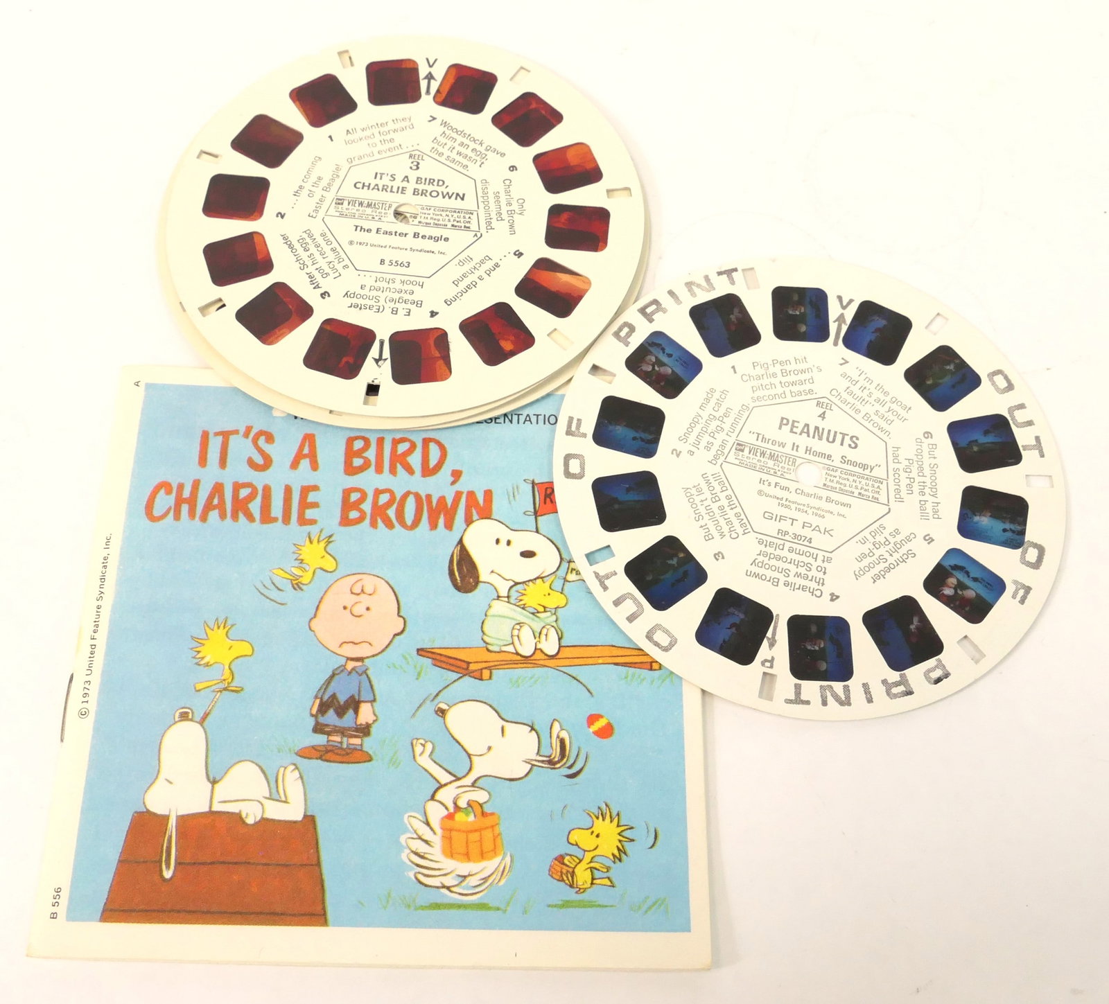 Four Peanuts View Master Reels (1 of 9)