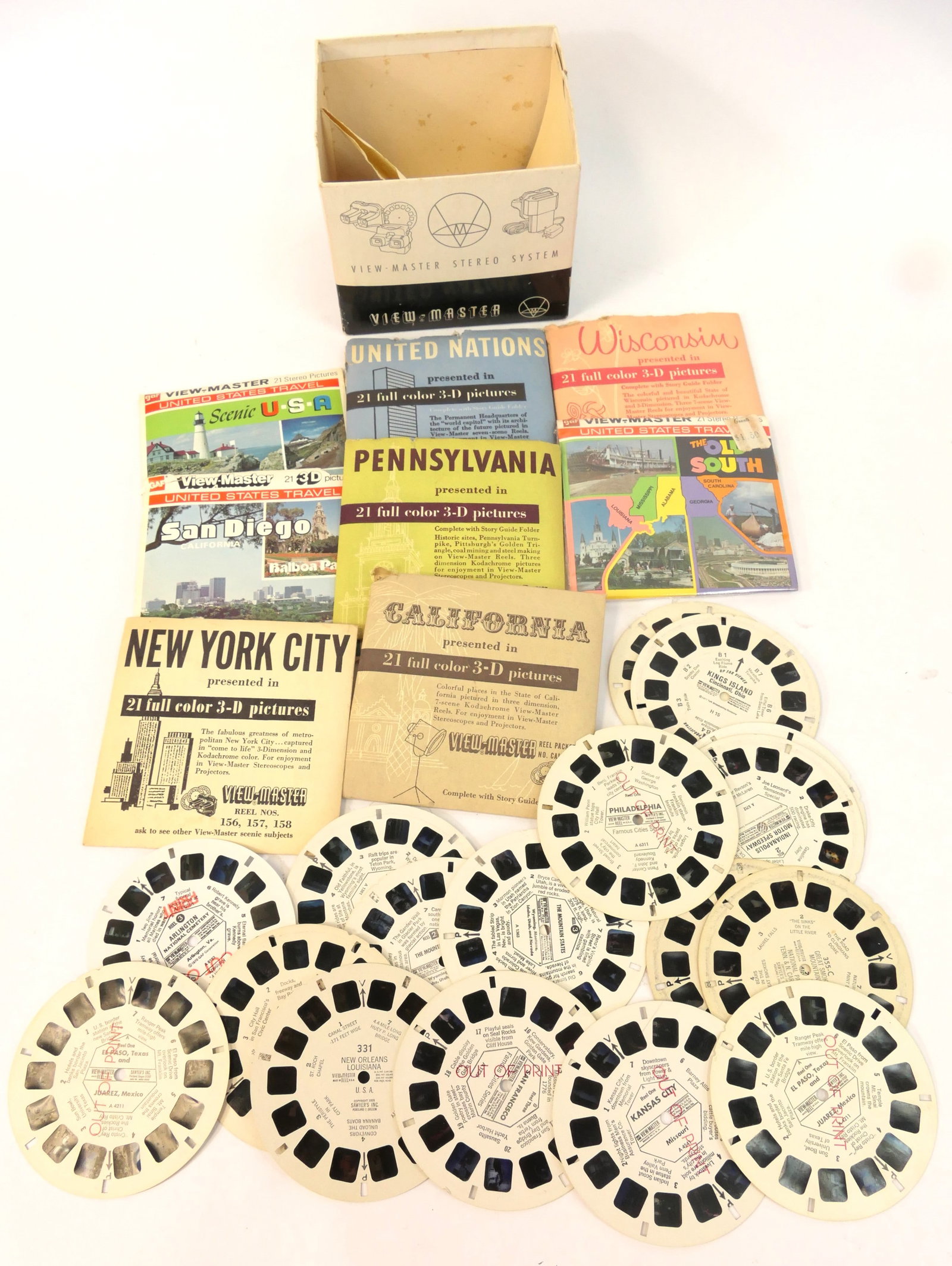 U.S. Tourism View Master Reels (1 of 10)