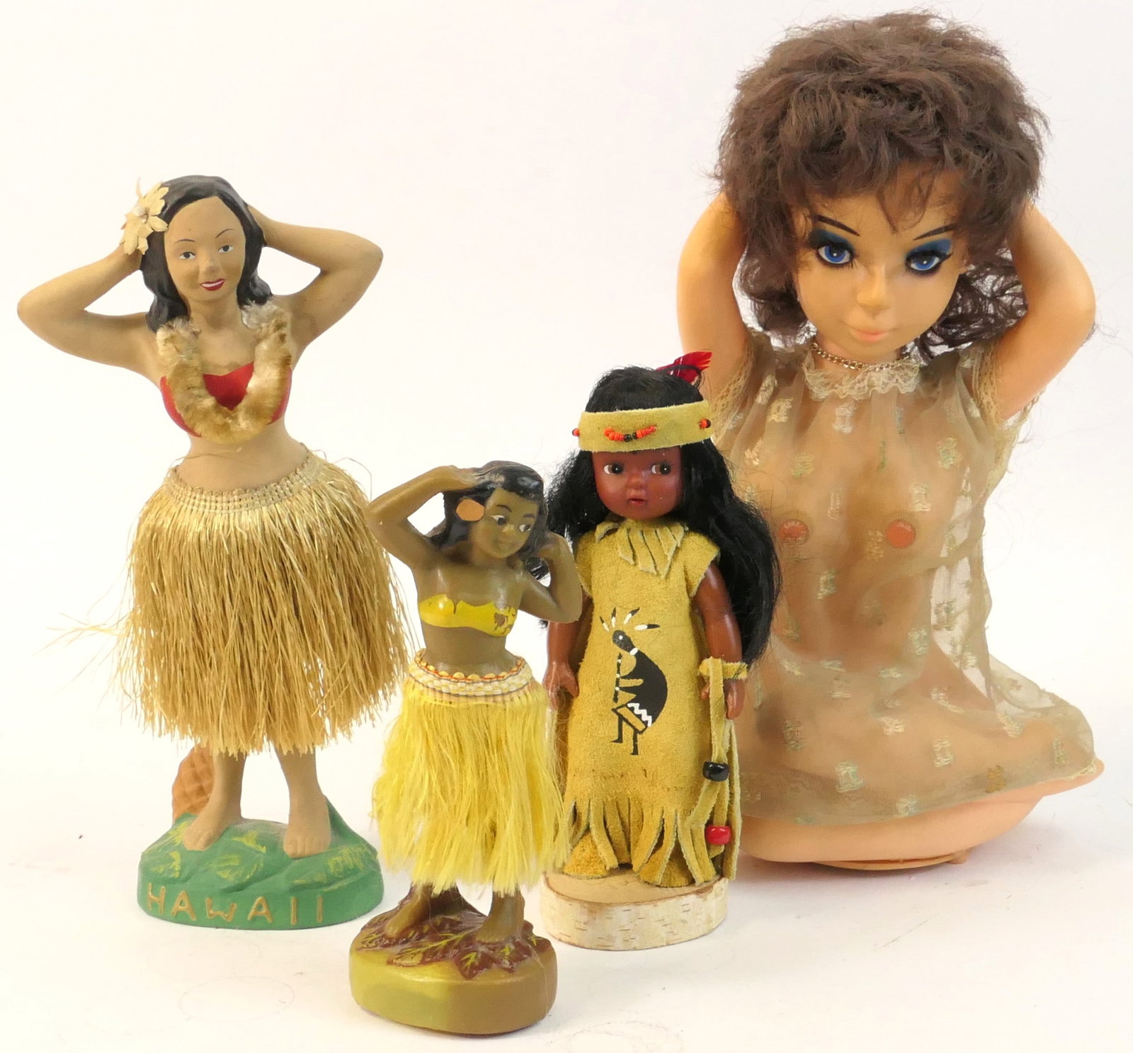 Two Bobble Hula Figures and More (1 of 10)