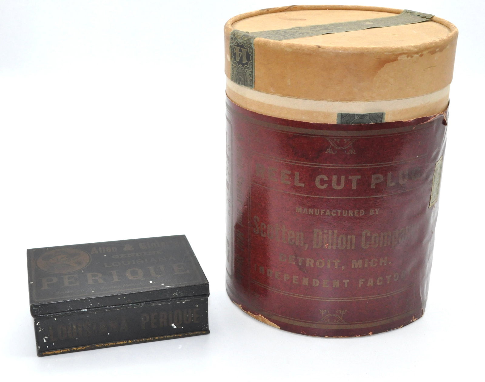 Vintage Pair of Tobacco Containers (1 of 9)