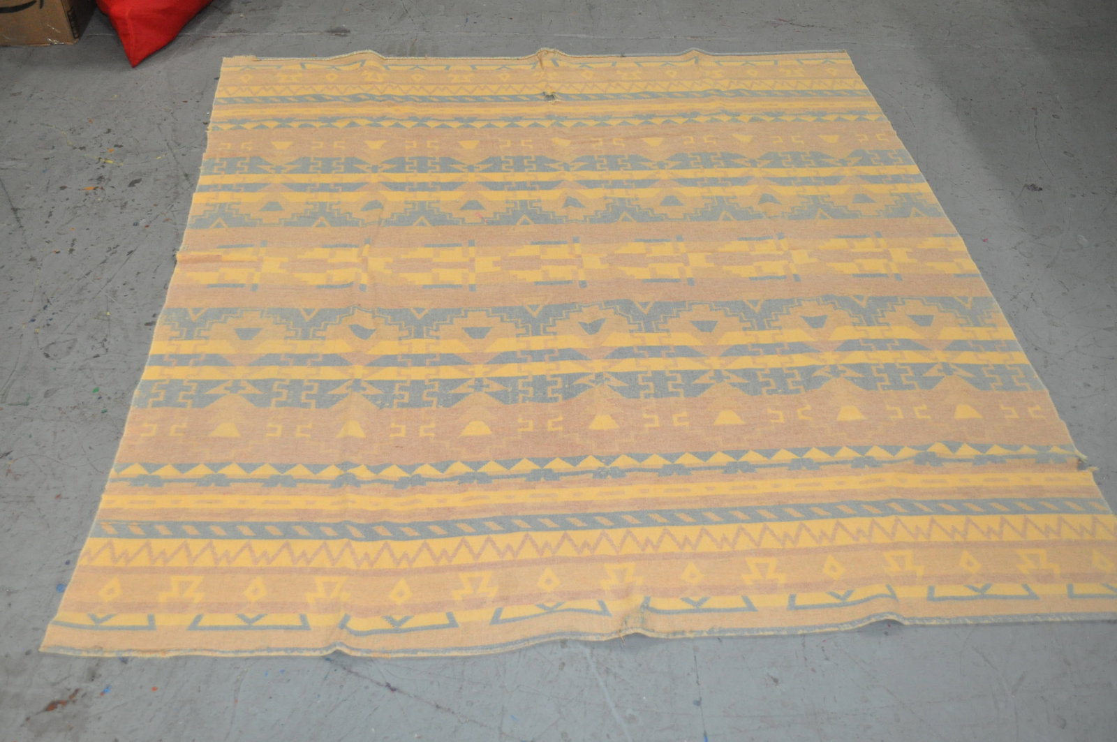 Vintage Southwestern Design "Pueblo" Style Textile (1 of 8)
