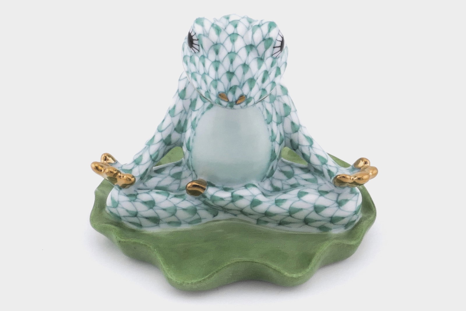 Herend Yoga Frog Figurine (1 of 7)