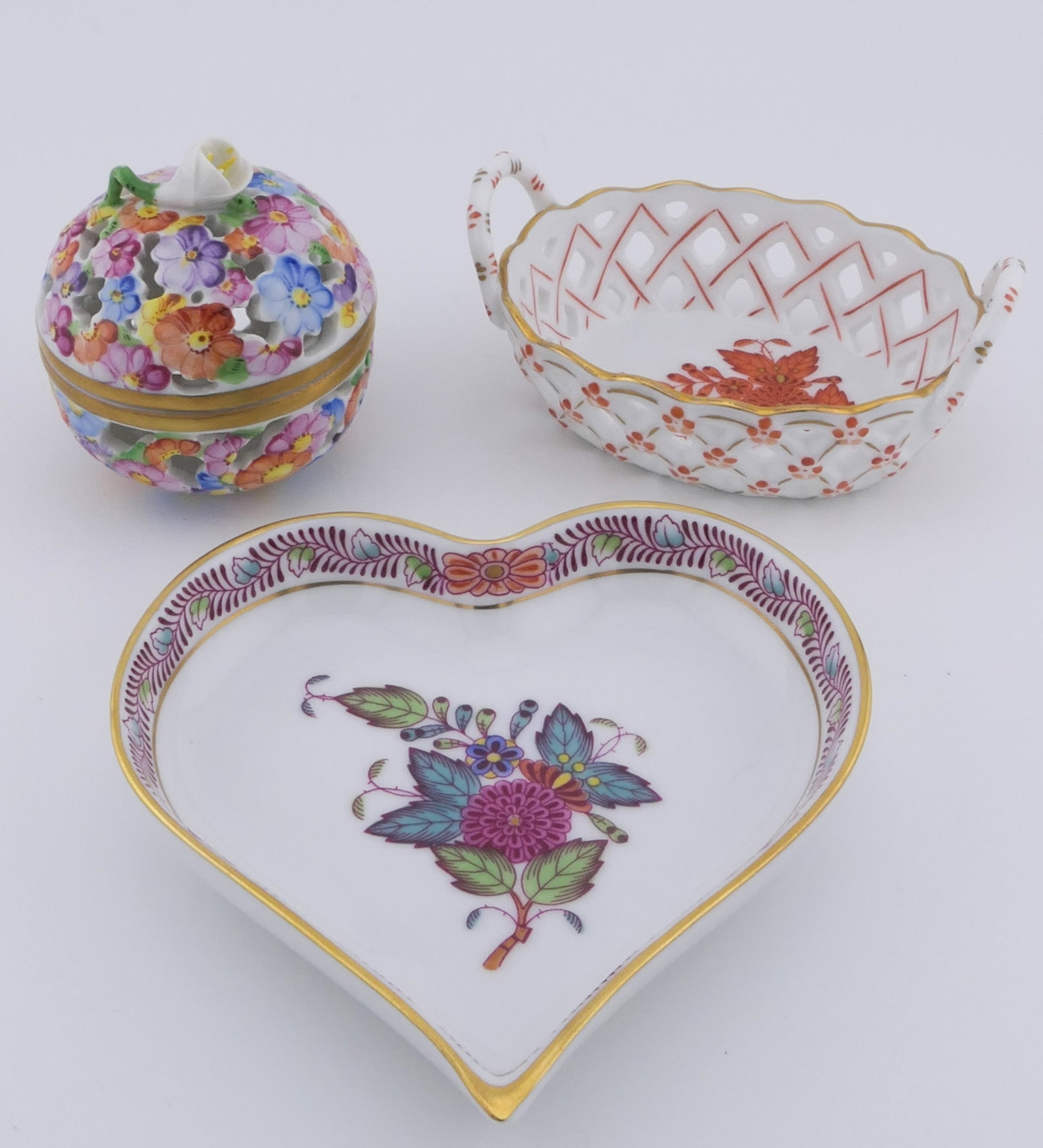 Three Herend Porcelain Items (1 of 15)
