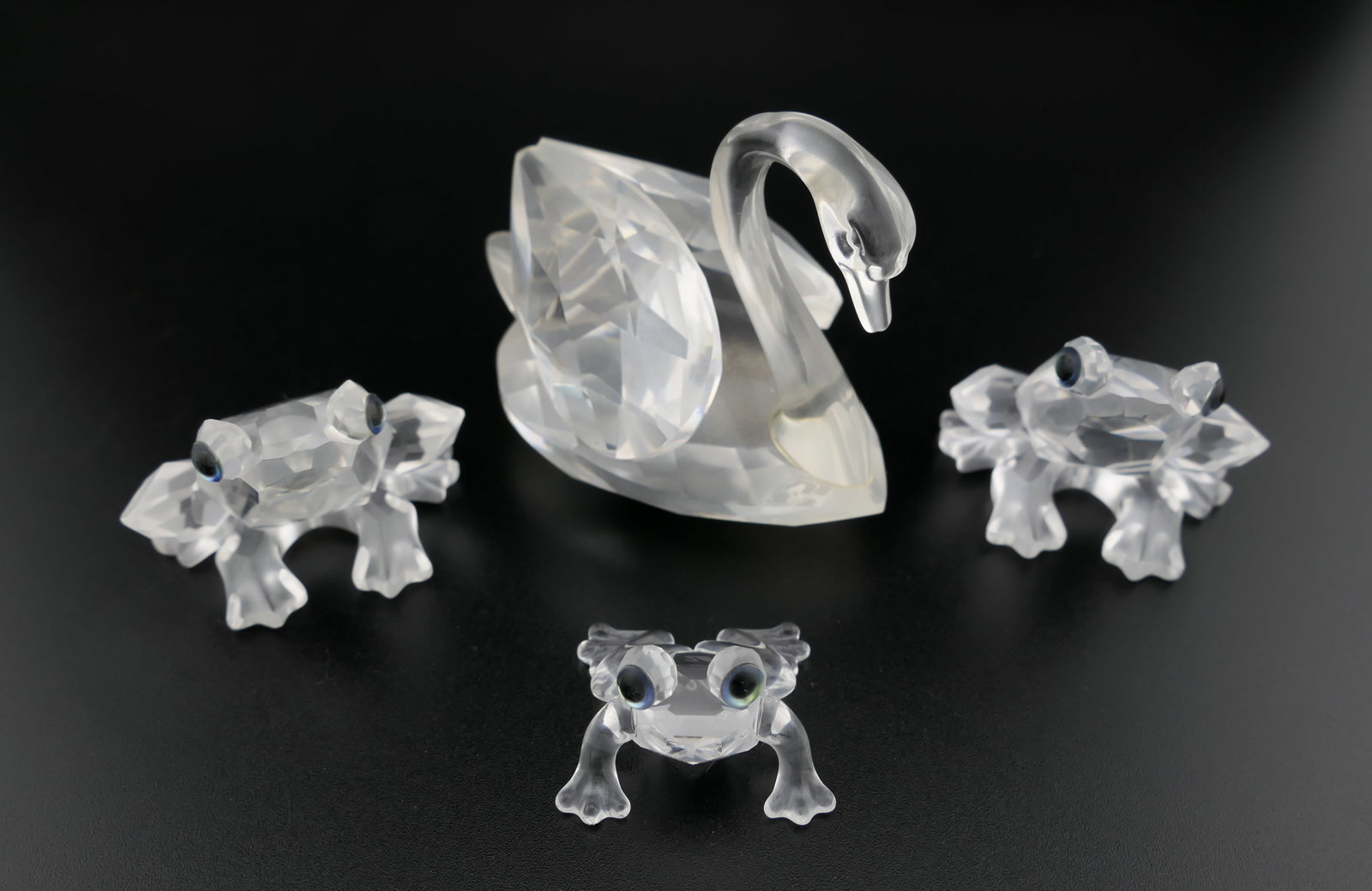 Swarovski Crystal Frog and Swan Figurines (1 of 7)