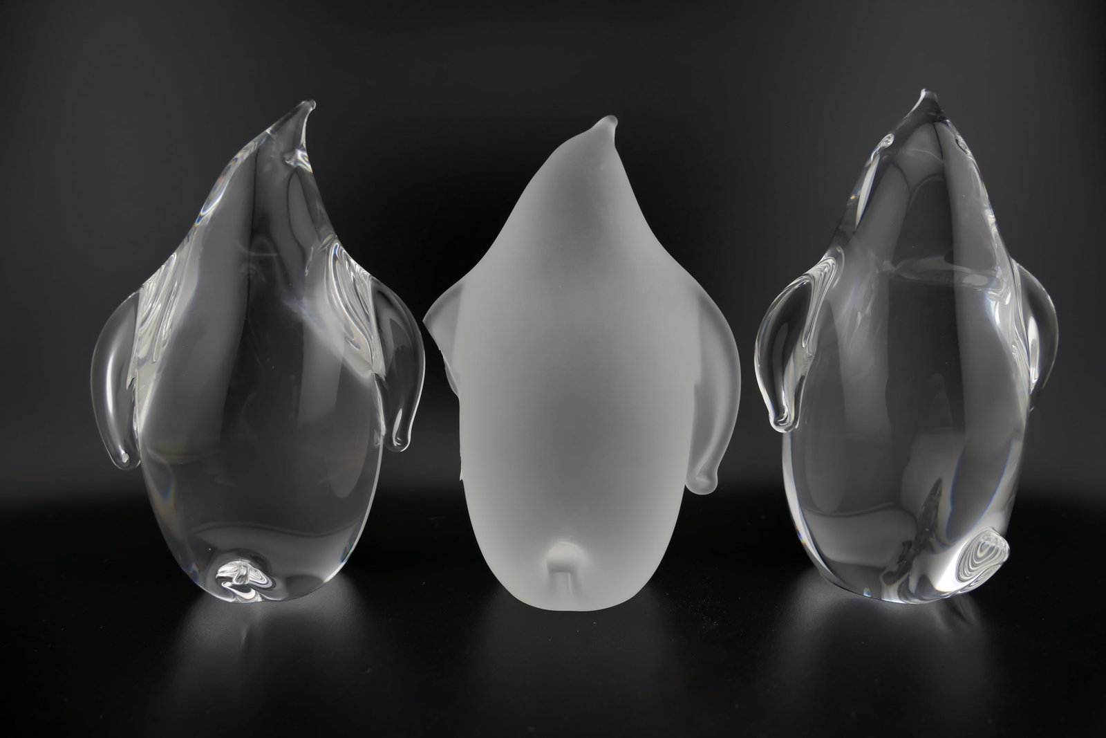 Steuben Crystal Penguin Figurines (1 of 7)