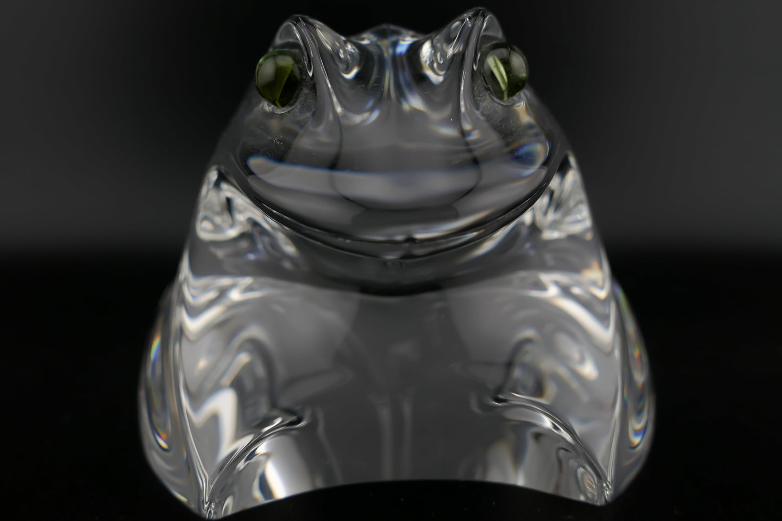 Steuben Crystal Frog Paperweight (1 of 9)