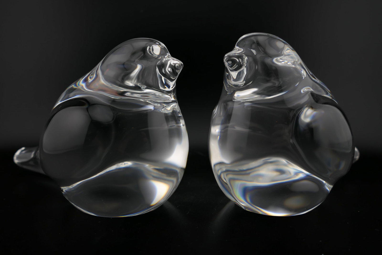 Two Steuben Crystal Sparrow Figurines (1 of 7)